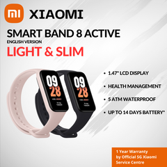 Xiaomi Smart Band 8 Active Smartwatch 1.47" LCD Display 50+ Sports Modes 14-day Battery Life