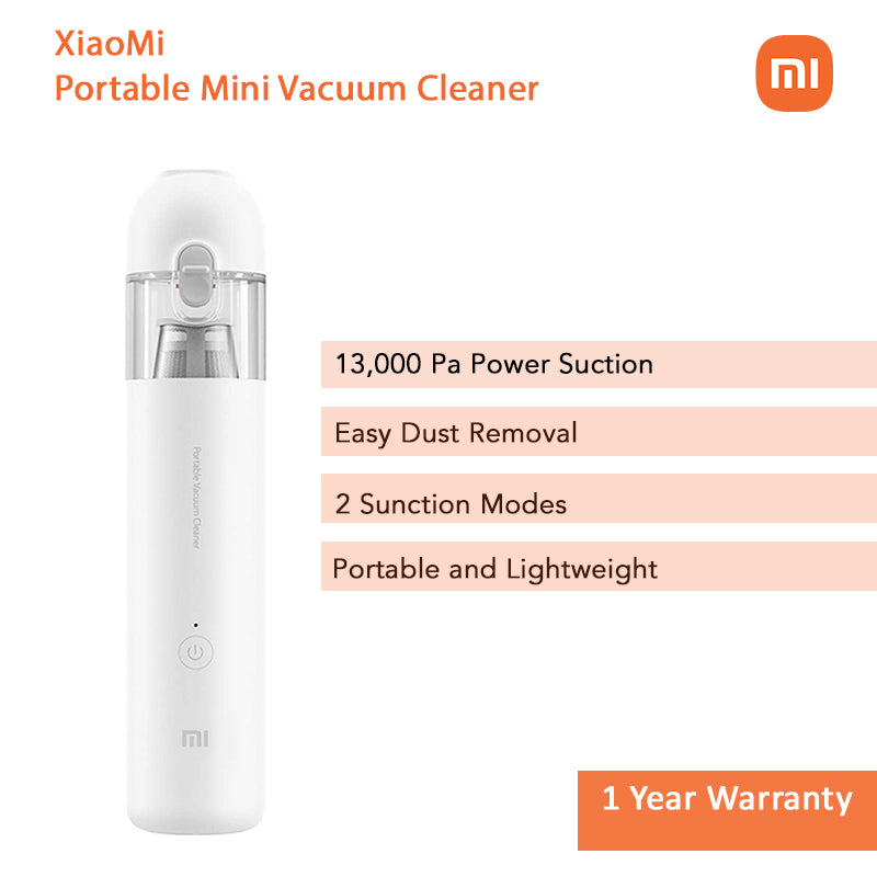 Xiaomi Mijia Portable Vacuum Cleaner Mini Wireless Handheld Household Car Vacuum Cleaner Rechargeable