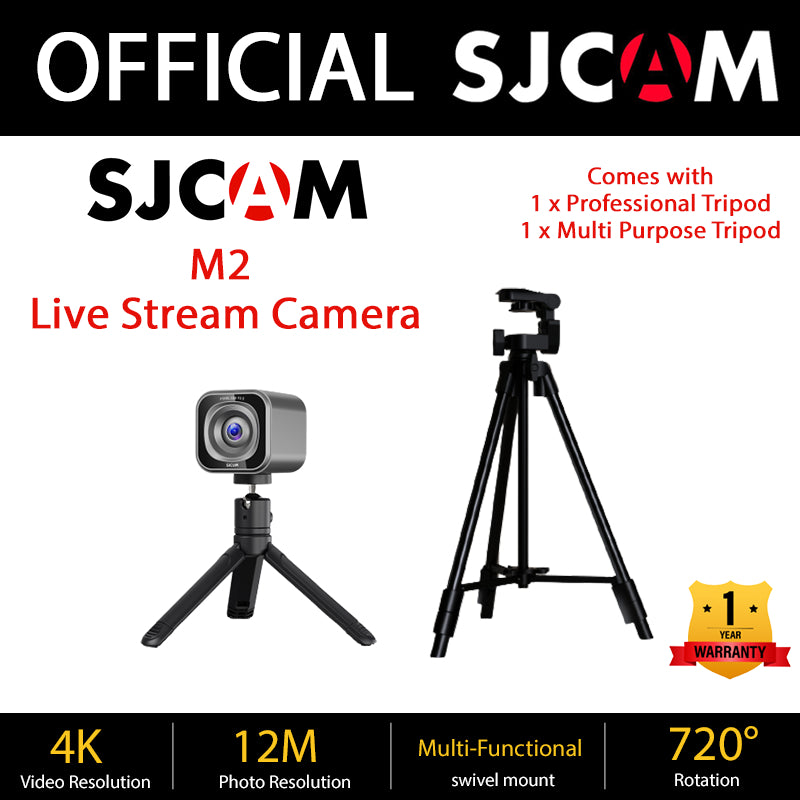 SJCAM SG M2 Live Stream 4K Desktop Standing Camera with Professional T ...